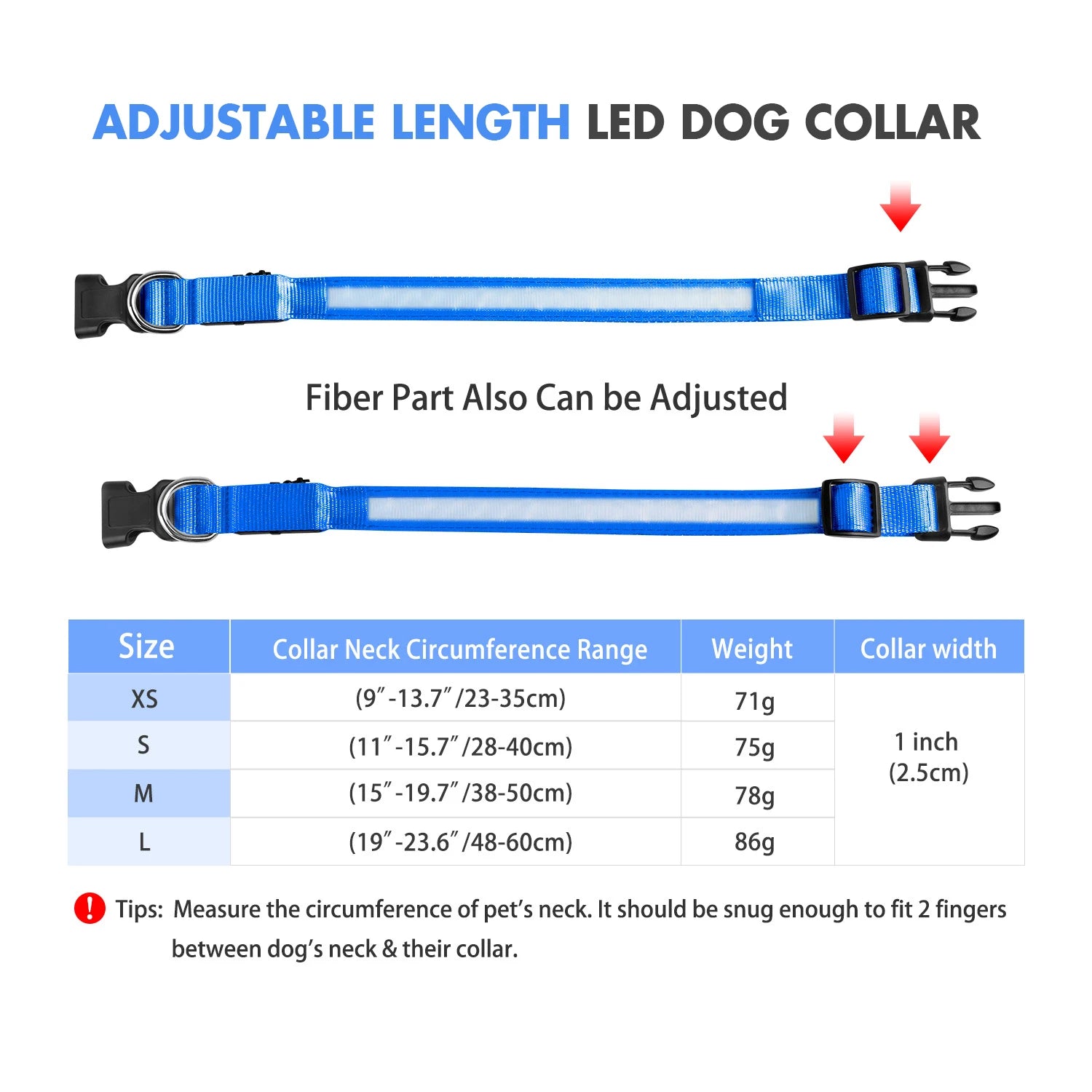 Dog Luminous Waterpoof Safety Collars