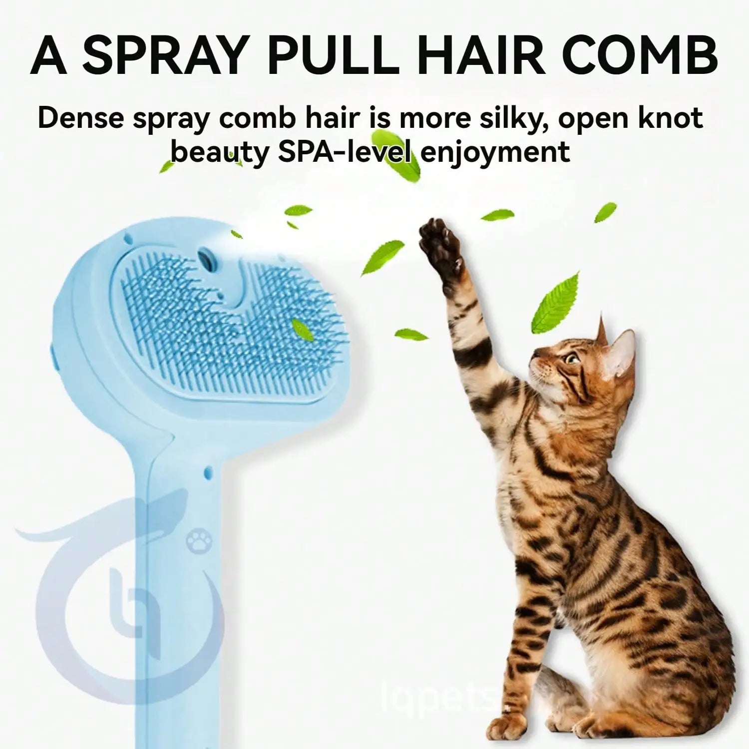 3 In 1 Self Cleaning Steamy Pet Brush - Anti-Static, Grooming Tool For Long And Short Hair Pets, Removes Loose Hair.