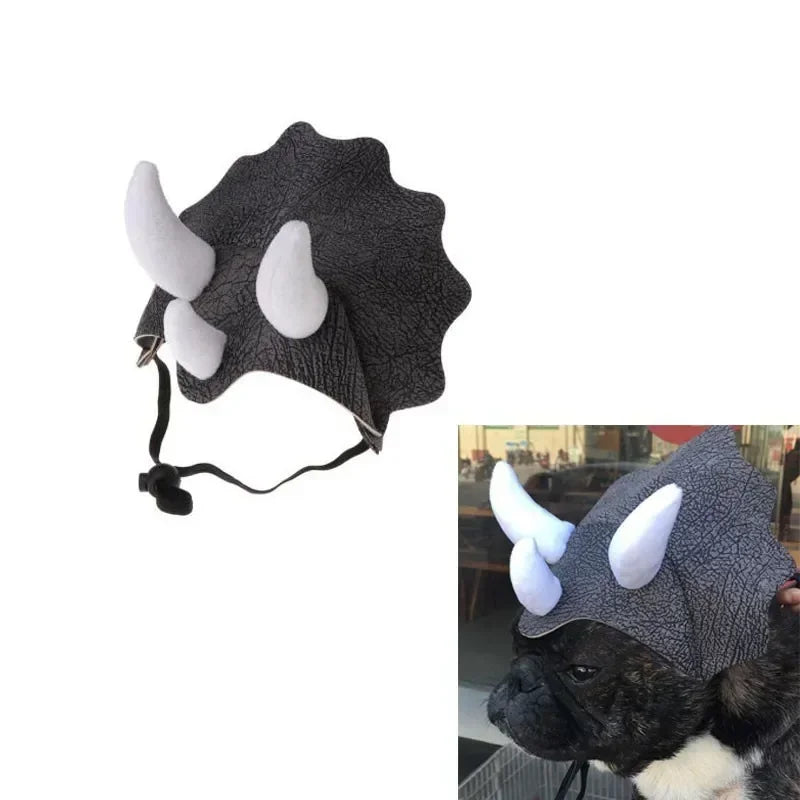 Triceratops Dinosaur Costume Hats For Cats and For Dogs
