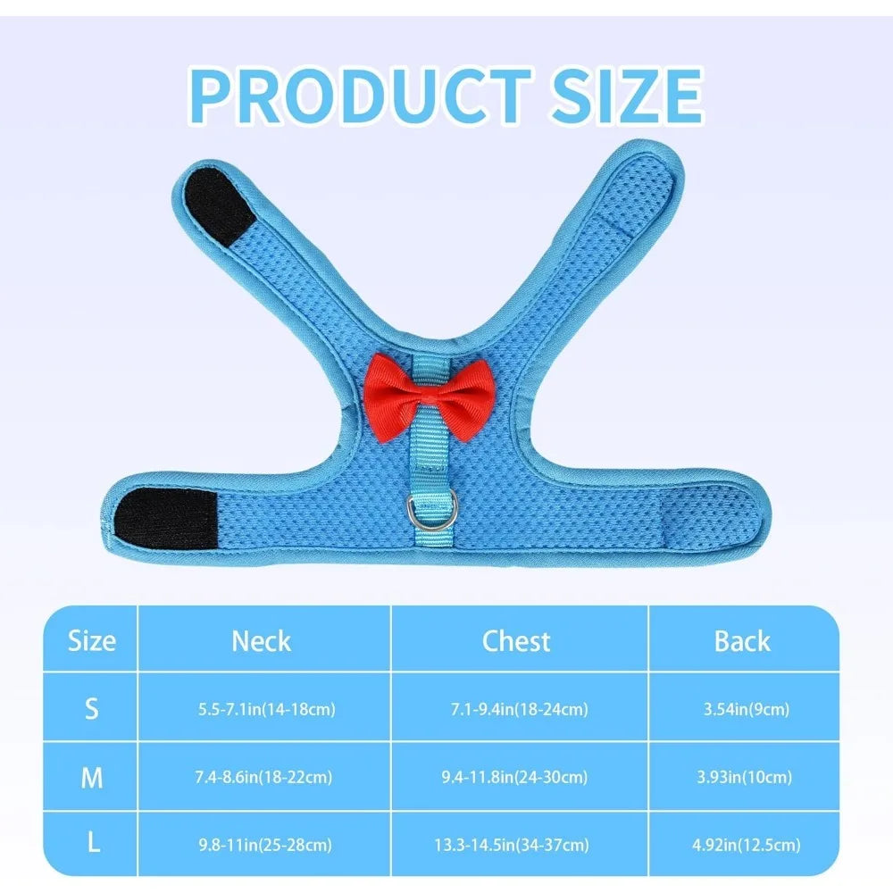 Soft Breathable Mesh Vest Harness for Rabbits Kitten Ferret Small Pig Puppy Walking