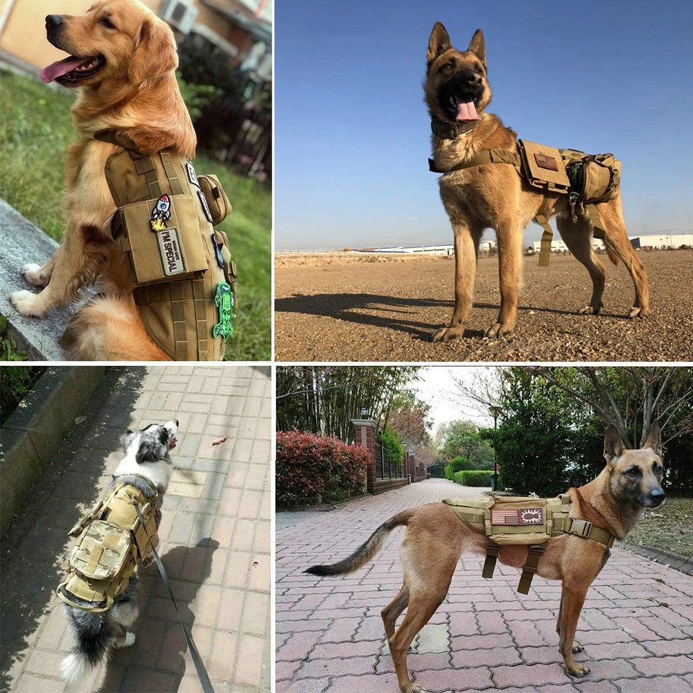 12 Pieces Tactical Patch Bundle For Dog Vest Harness