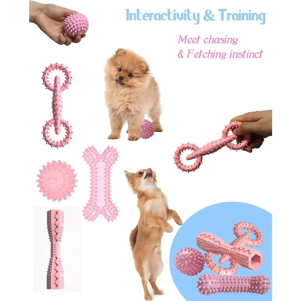 Dog Chew Toy for Small Puppies Teething Toys for Cleaning Teeth