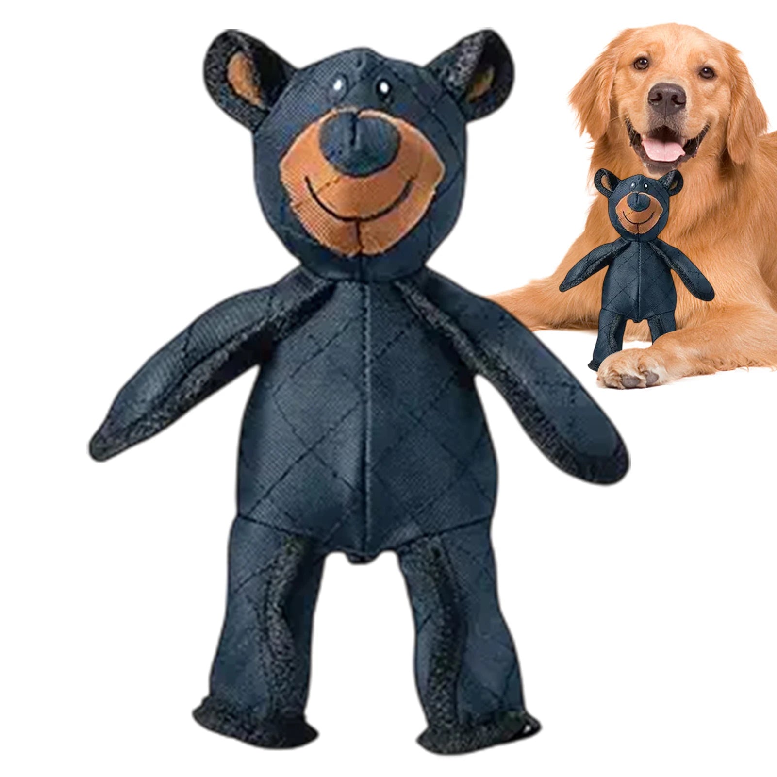 Squeaky Plush Bear Toy for Dog Unbreakable Teddy Extreme Bear