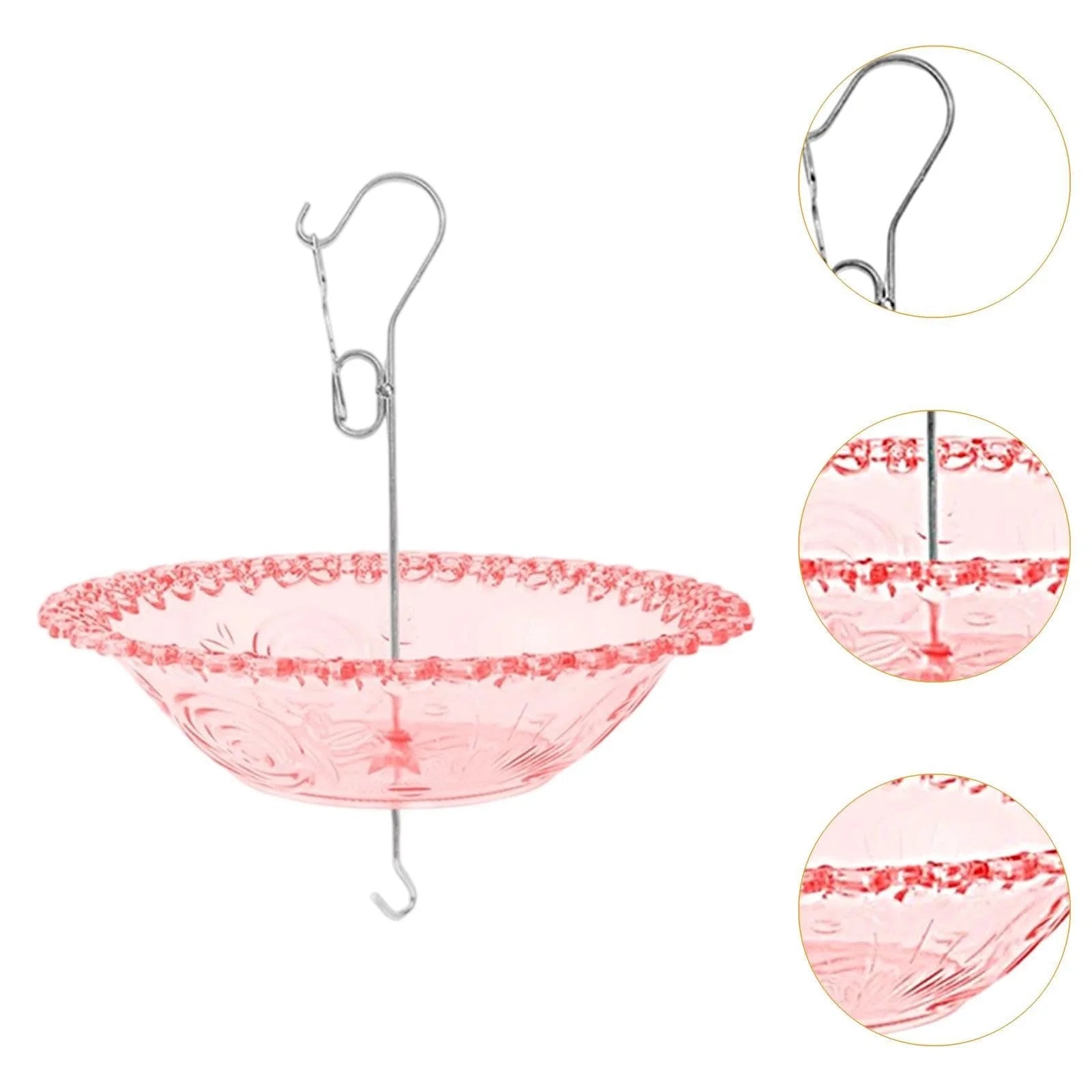 Hanging Bird Bathtub Feeder for Outdoor Decoration