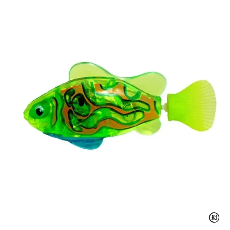 LED Inductive Interactive Swimming Robot Fish Toys Glowing Electric