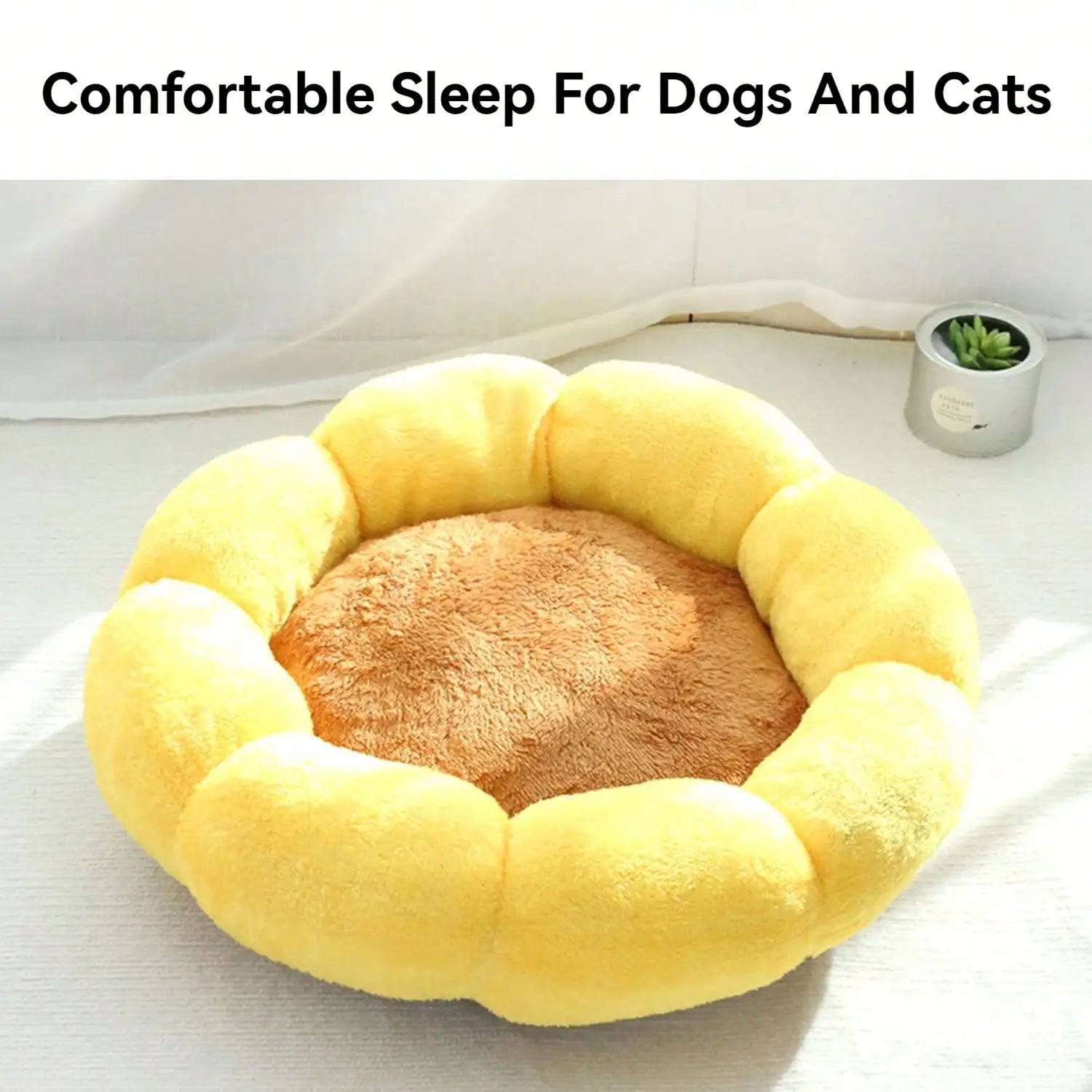 Soft Plush Flower Nest Small Cute Comfortable Natural Dog And Cat Nest