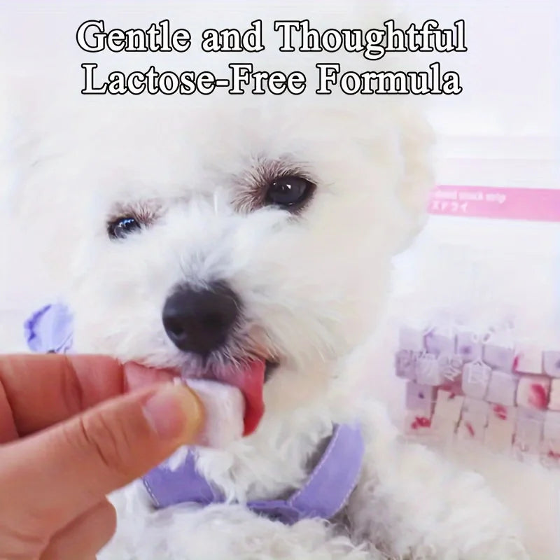 100g/3.53oz Fruit Yogurt Cubes Dog Treats For Dogs Or Cats, Made With Yogurt And Fruit, Healthy, Easily Digestible