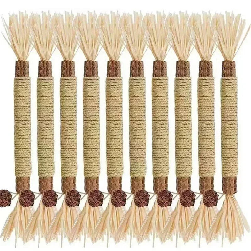 1/2/5/10PCS Pet Toy Natural Matatabi Pet Cat Snacks Stick Cleaning Tooth Catnip