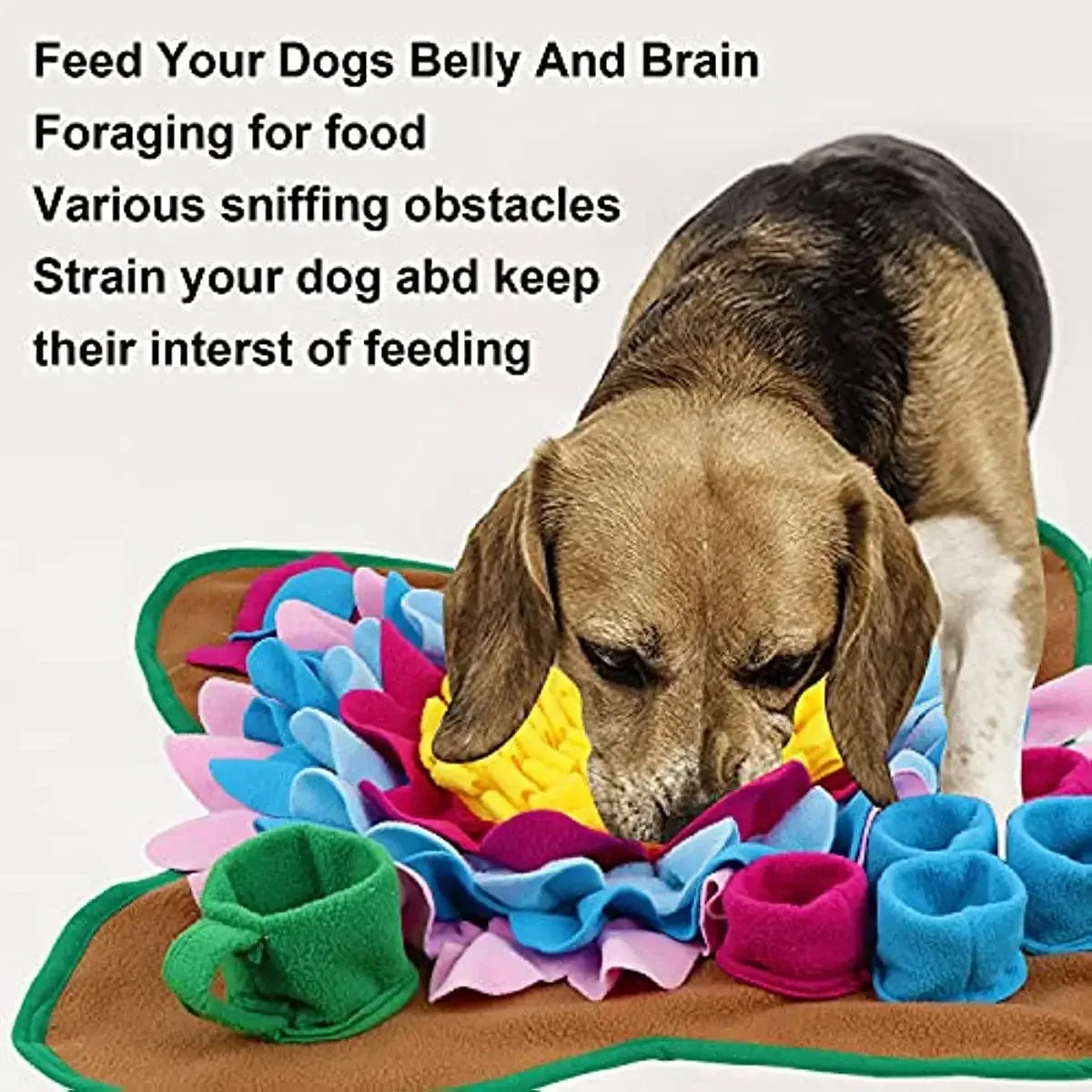 Snuffle Mat Pet Leak Food Anti Choking Mat Training Blanket Nose Work Toy Pet Slowing Feeding