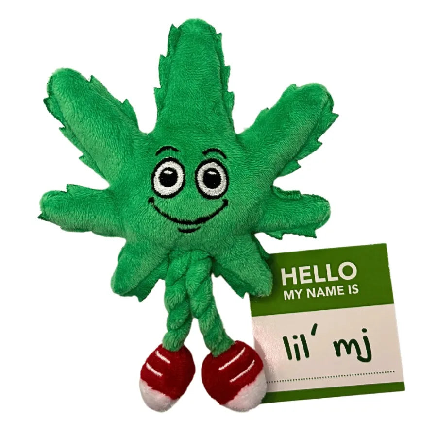 Marijuana Leaf Cat Toy Funny Catnip Weed Theme Toy Cool Plush