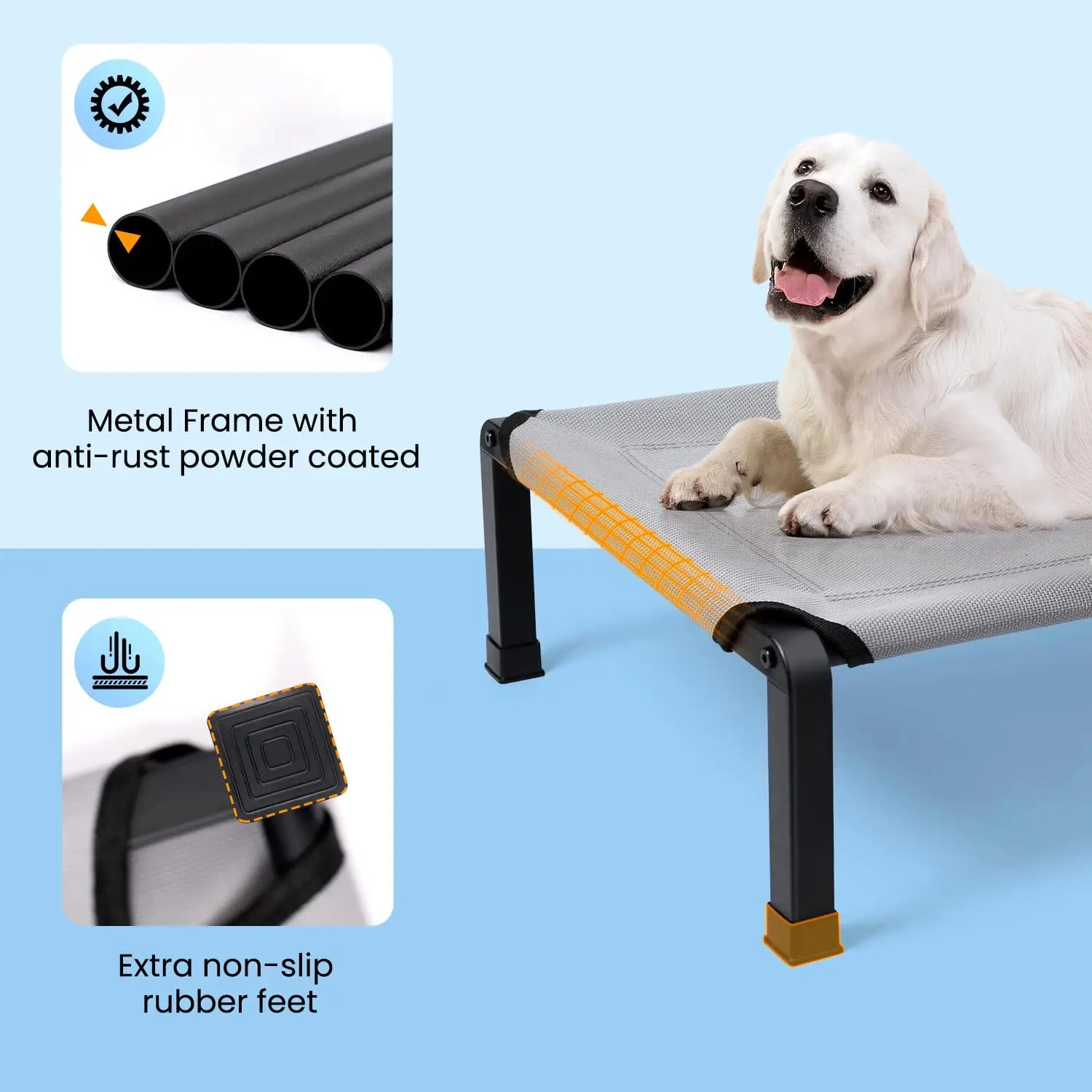 Portable Dog Cot for Outdoor Indoor Use