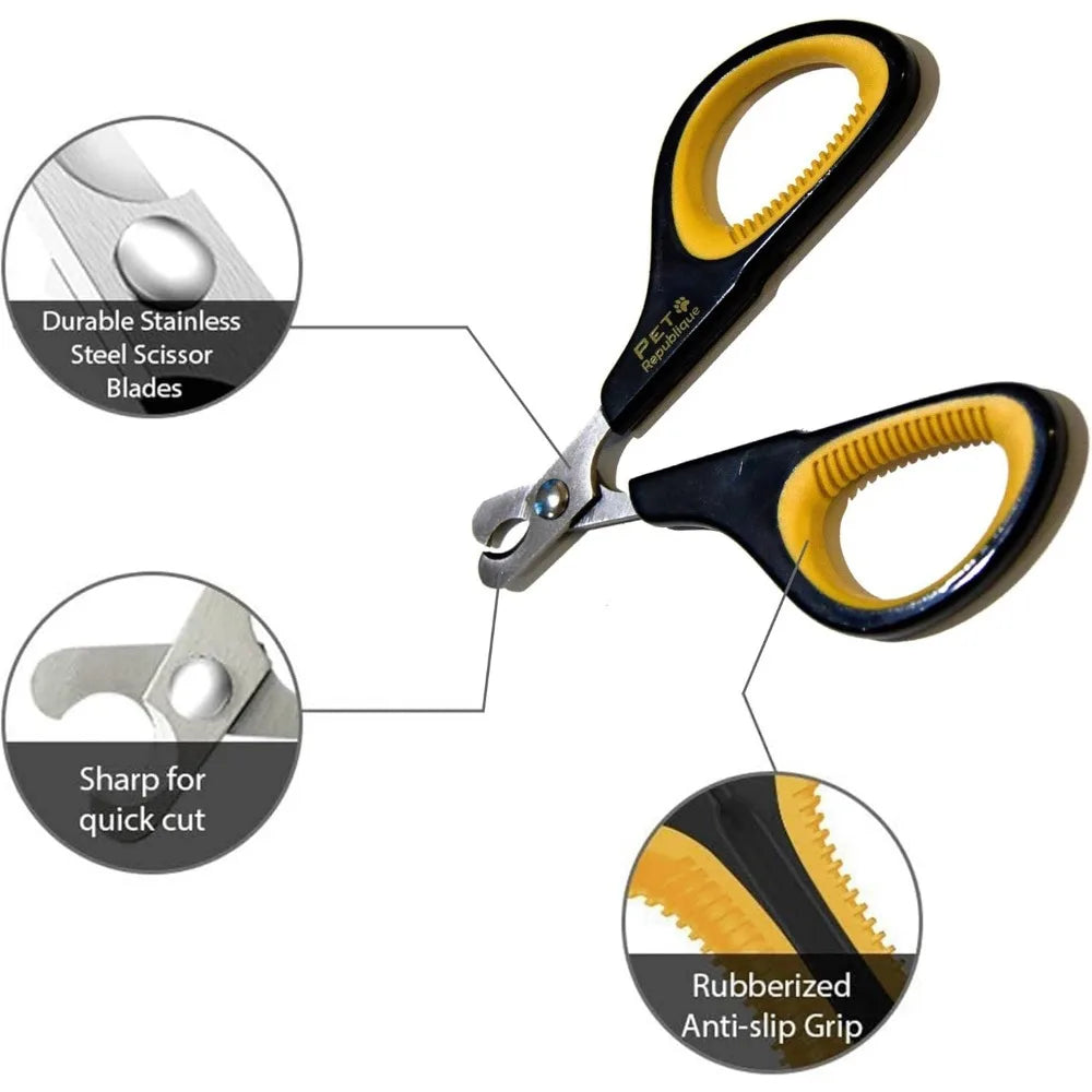 Professional Stainless-Steel Nail Clipper for Cats, Kittens, Hamster, Rabbits, Birds, & Small Breed Animals