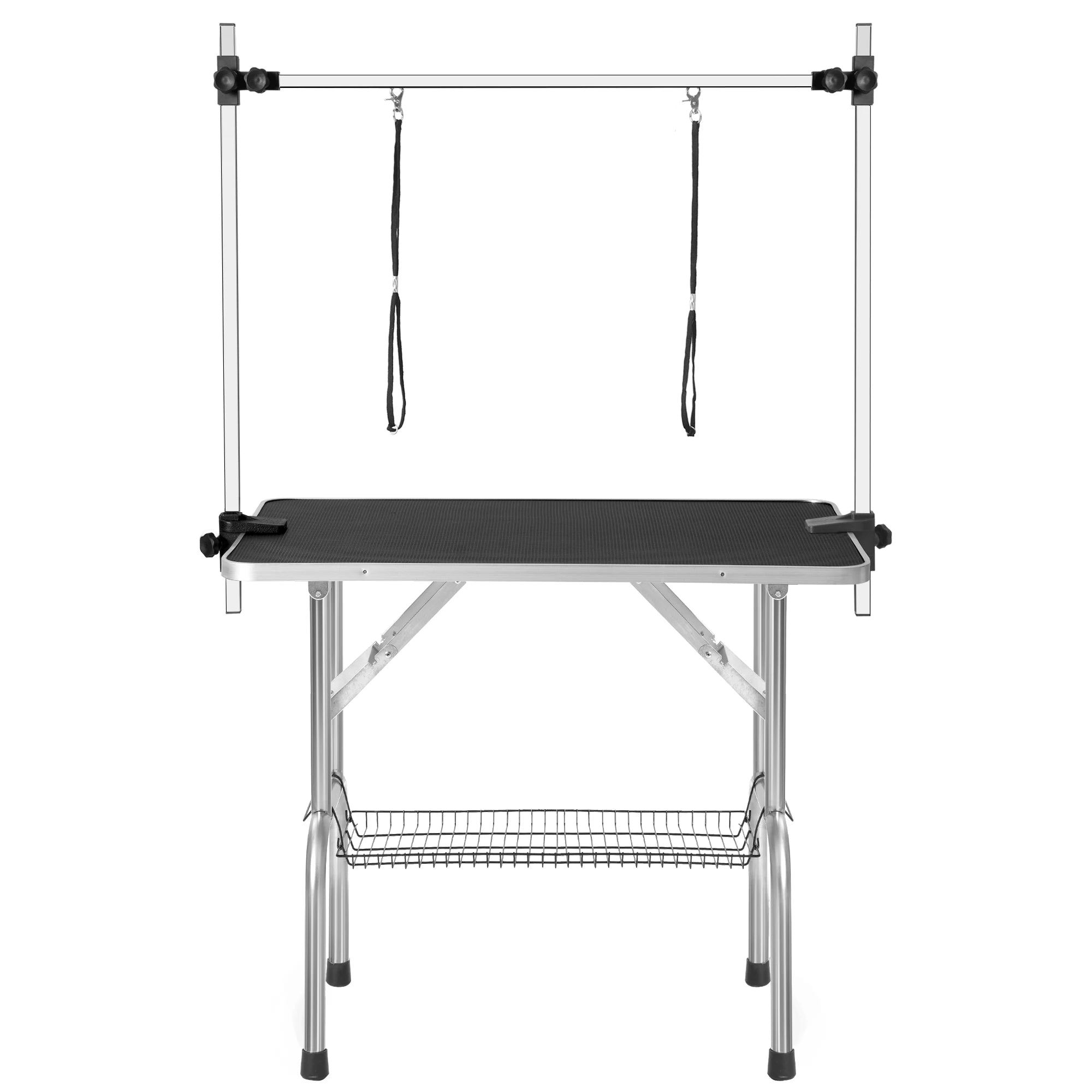 46in Pet Grooming Table Large Adjustable Portable w/Arm & Noose & Mesh Tray