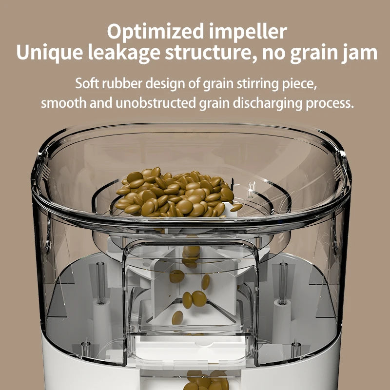 pet food dispenser 7L large capacity connect wifi timer dosing