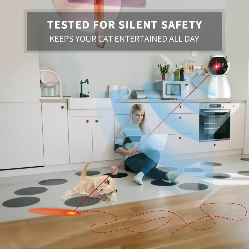 Motion Activated Rechargeable Automatic Cat Laser Toy