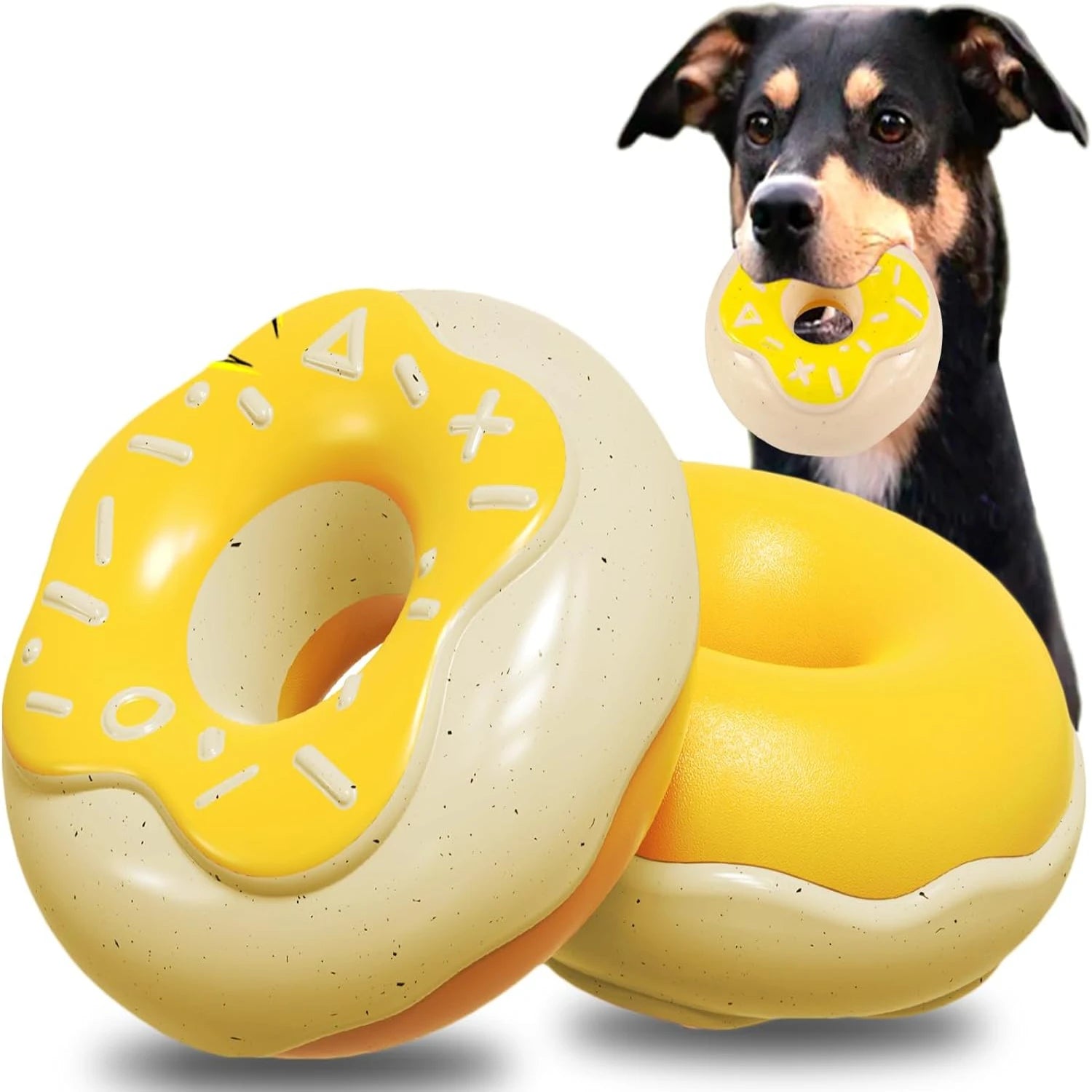 milk-flavored dog toy for aggressive chewers