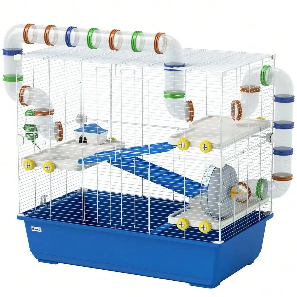 Hamster Cage, 4 Tier with Tunnel Tube System