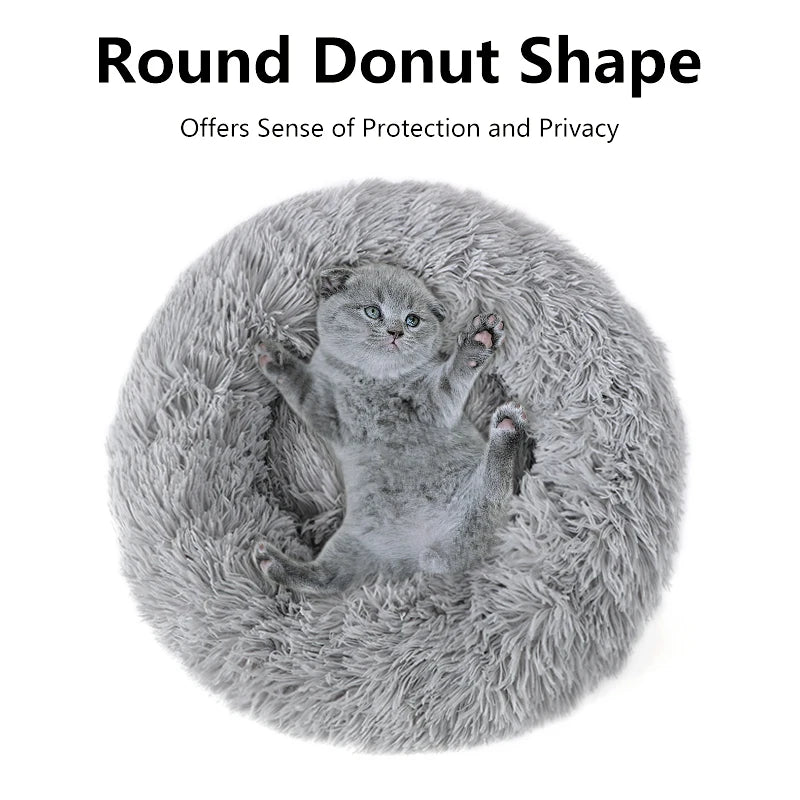 Pet Beds Large Round Soft Plush