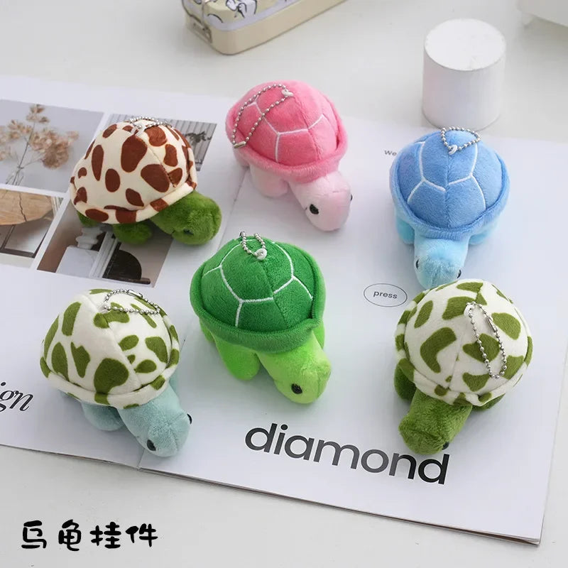1pc Random Color Turtle Shaped Plush Toy For Dogs