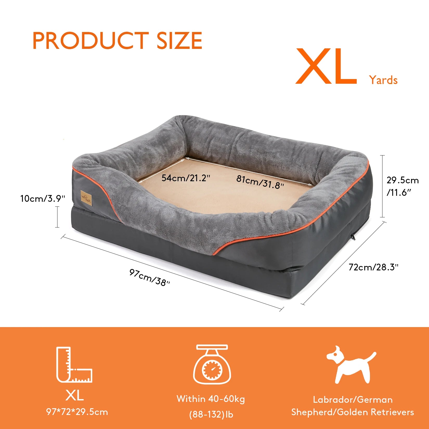 Dog Bed Soft Orthopedic Foam