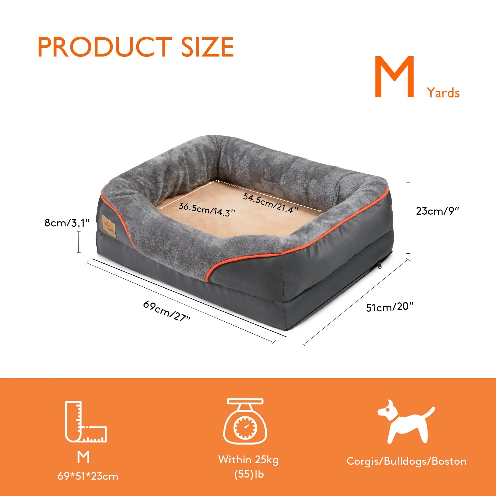 Dog Bed Soft Orthopedic Foam
