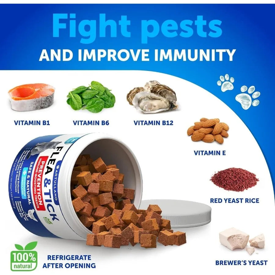 Flea Treatment for Cats Natural Flea and Tick Prevention Supplement for Cats Kittens