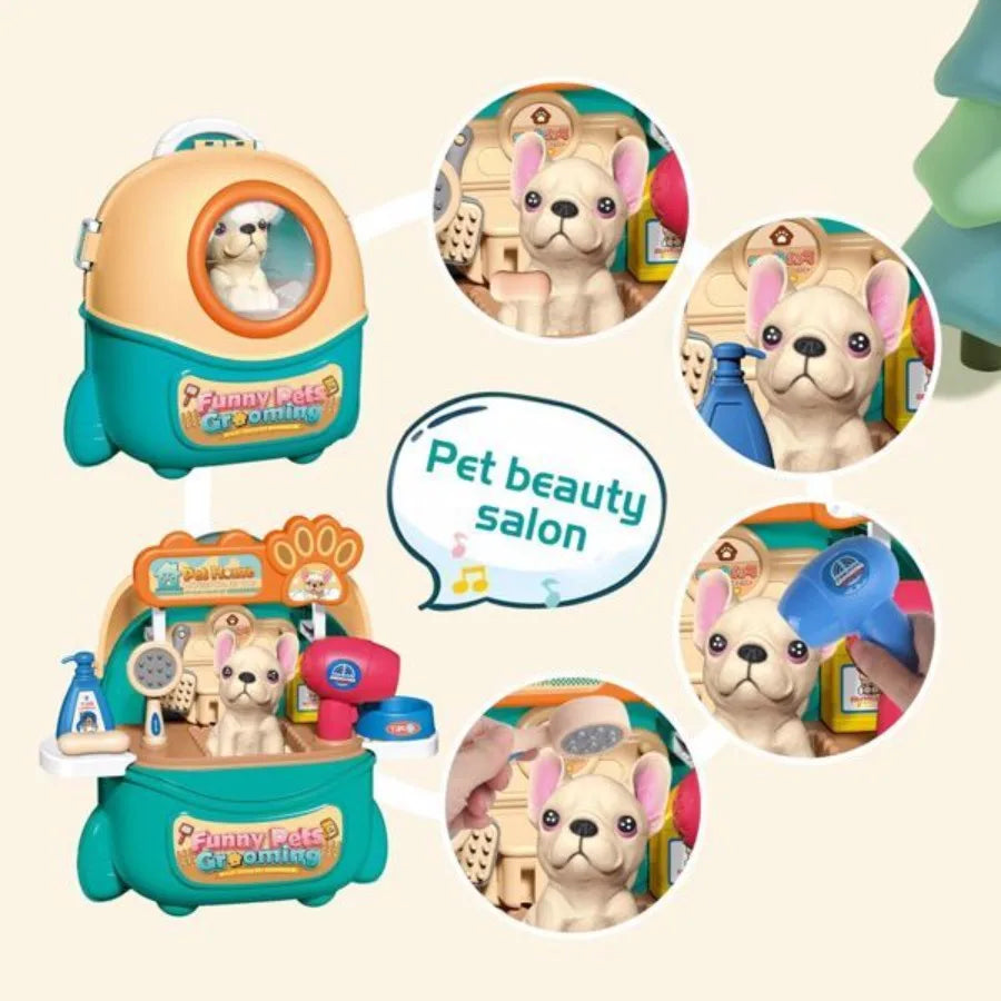 Pretend Play Vet Dog Grooming Toys
