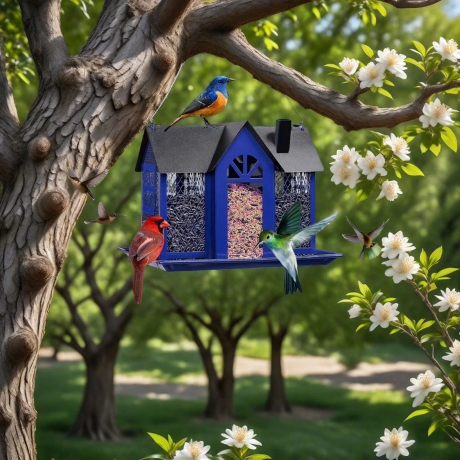 Outdoor Hanging Wild Bird Feeder, Large Capacity