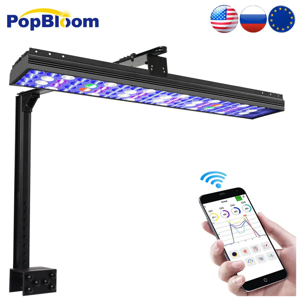 Pop Bloom Wi Fi Marine Aquarium Light