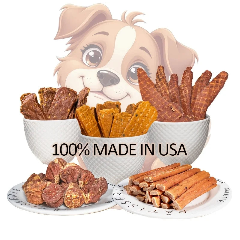 Dog Snacks Delicious Beef Jerky/Duck Jerky/Chicken Sweet Potato Sticks/Turkey Meatballs/Dried Salmon