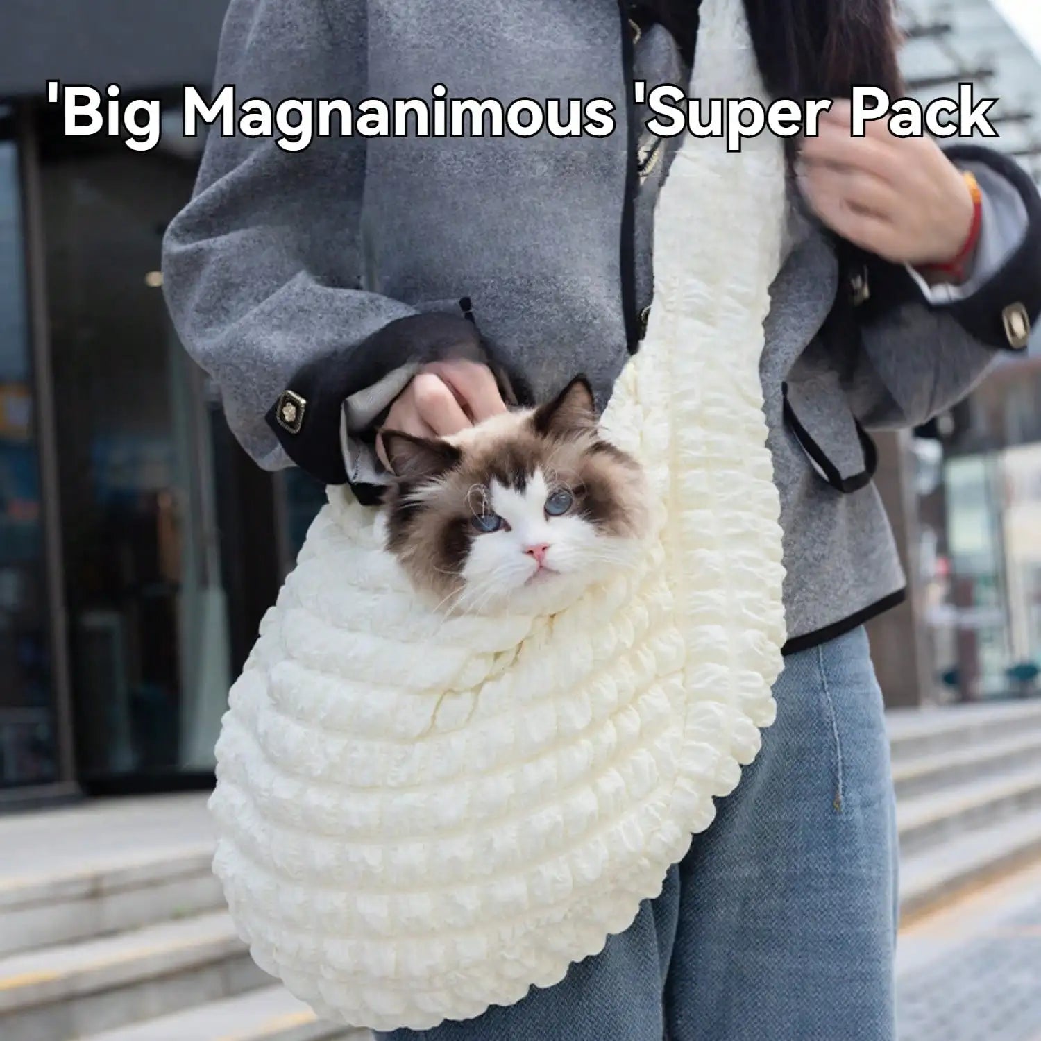 Pet Outing Portable Bag Breathable Pet Body Fixing Bag Suitable for Small Dogs Daily Use Walking Travel Outdoor