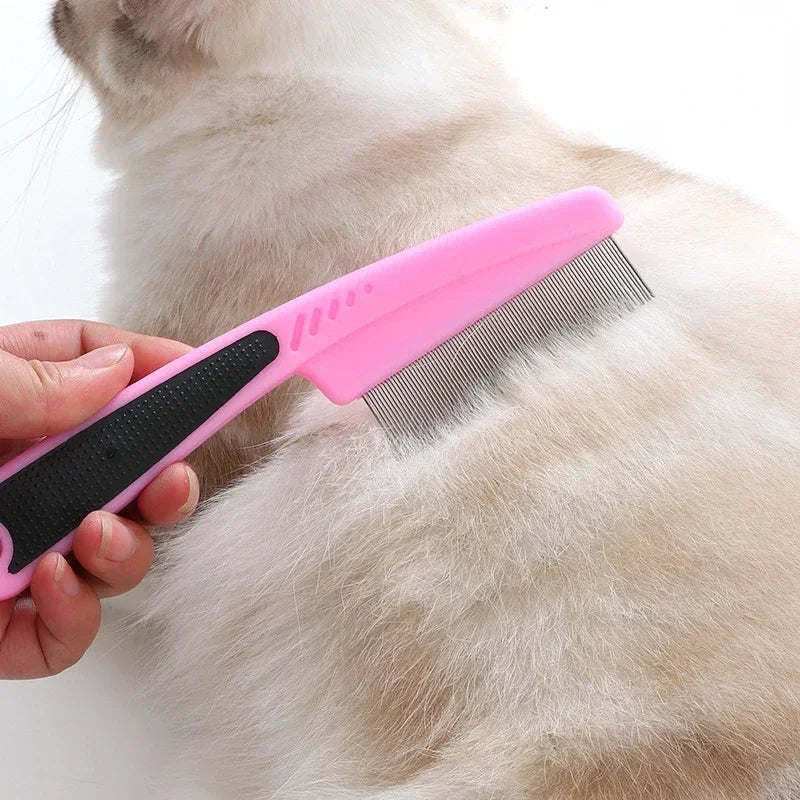 Removal Flea Comb for Cat Dog Stainless Steel Needle Grooming Louse Remove Lice Close-Tooth Grate Comb