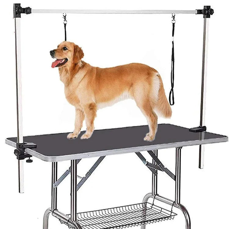 46in Pet Grooming Table Large Adjustable Portable w/Arm & Noose & Mesh Tray