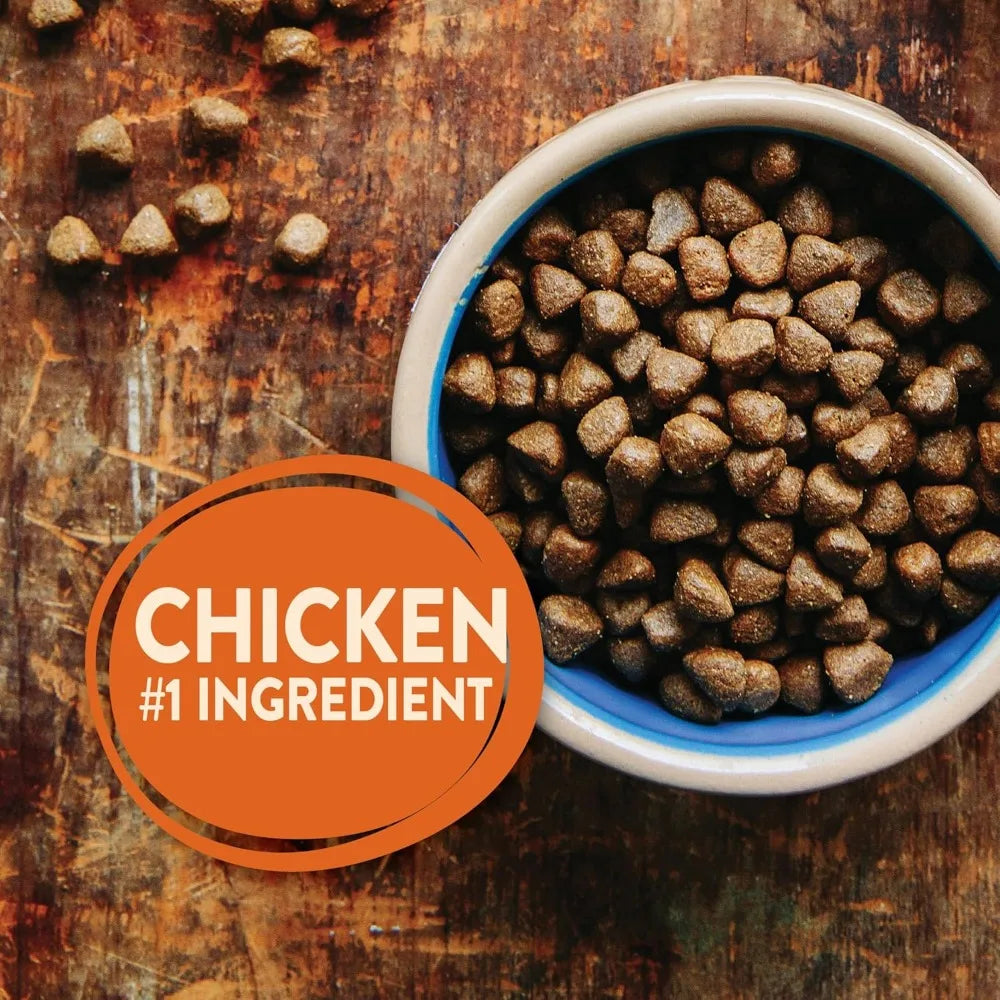Grain-Free High-Protein Large Breed Adult Dry Dog Food, Made in USA with Real Chicken & Natural Ingredients