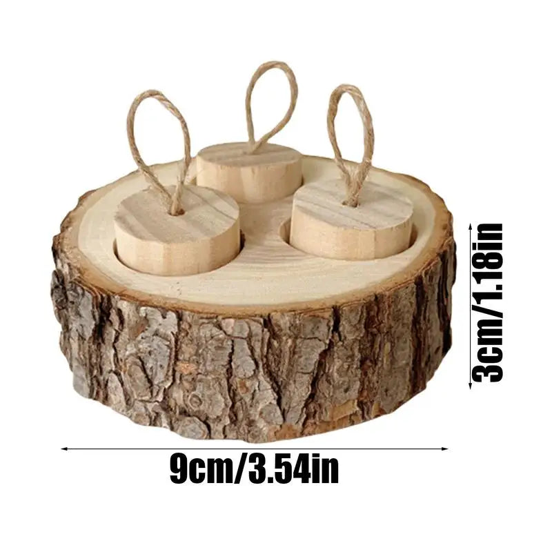 Hamster Foraging Toy – Wooden Treat Dispenser & Enrichment Plaything
