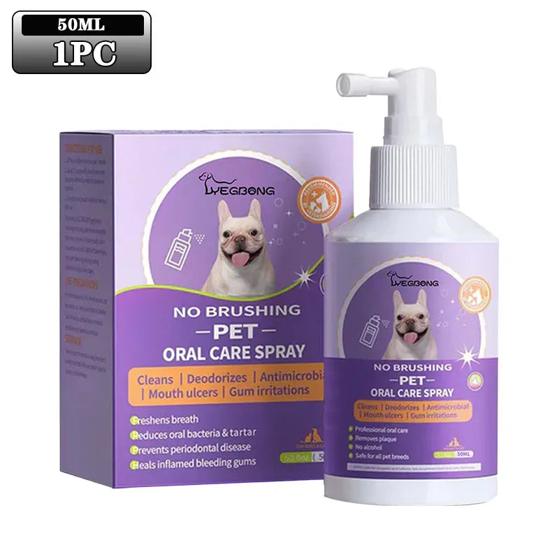 1-4PCS Yegbong Dog and Cat Teeth Cleaning Spray