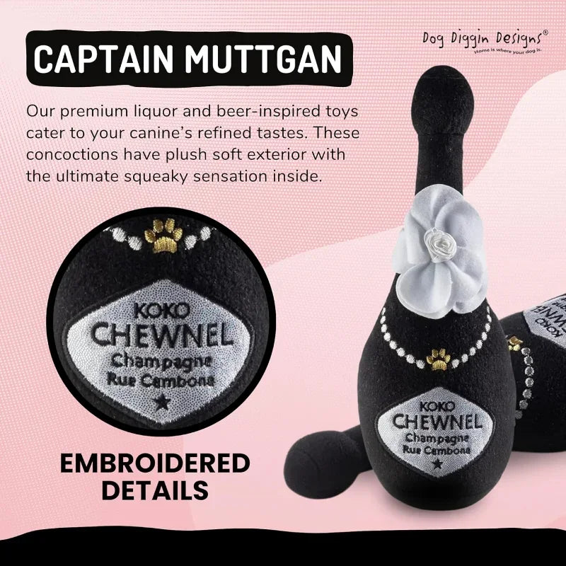 Squeaky Plush Dog Toys – Shaken, Not Stirred