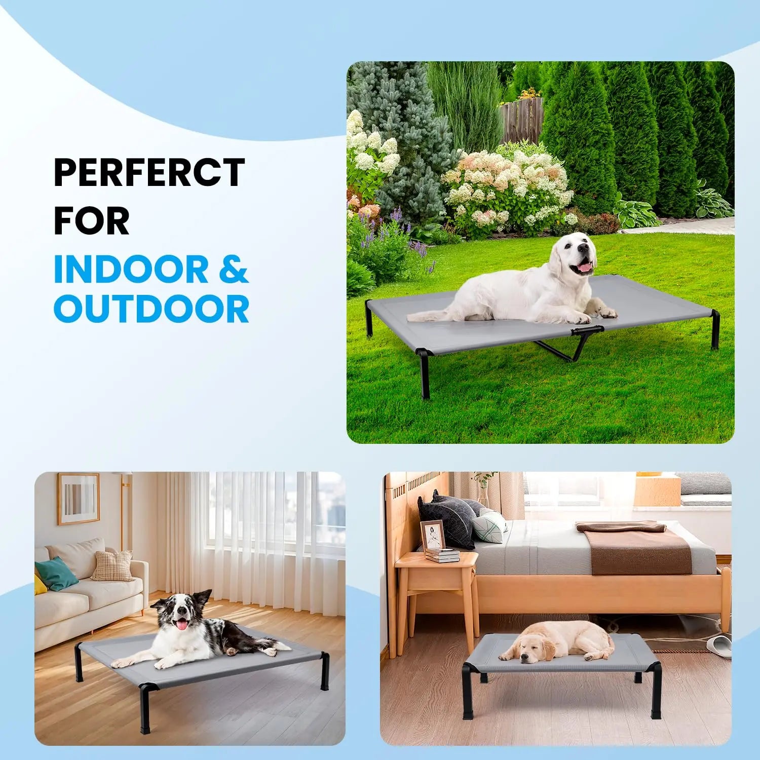 Portable Dog Cot for Outdoor Indoor Use