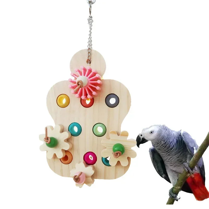 Parrot Chew Toy Interactive Educational Trainer