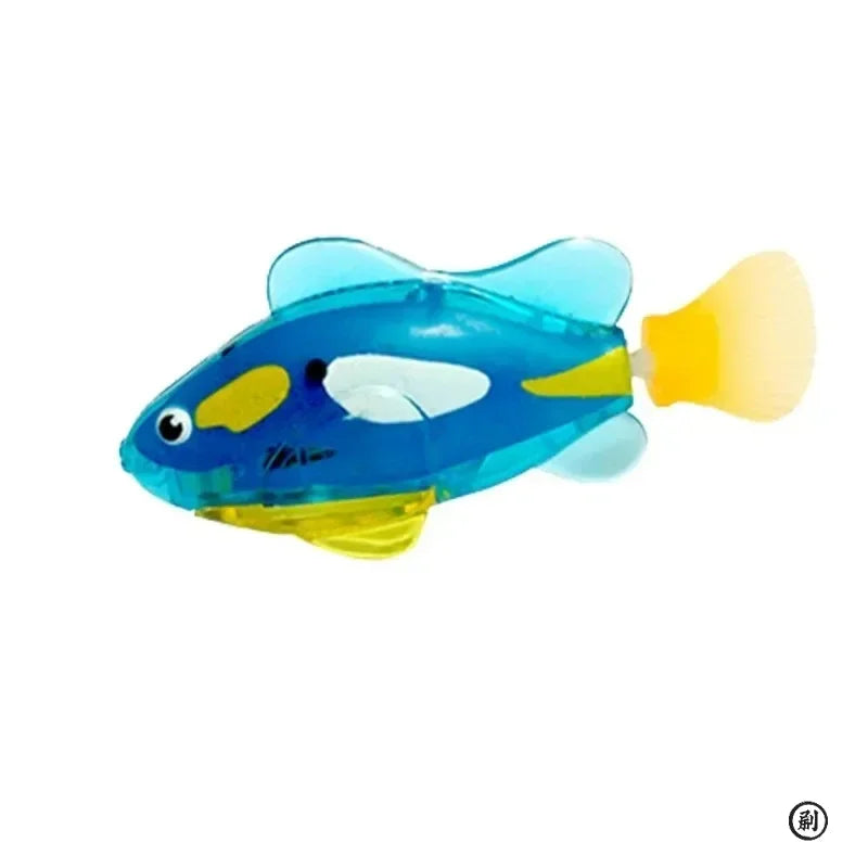 LED Inductive Interactive Swimming Robot Fish Toys Glowing Electric