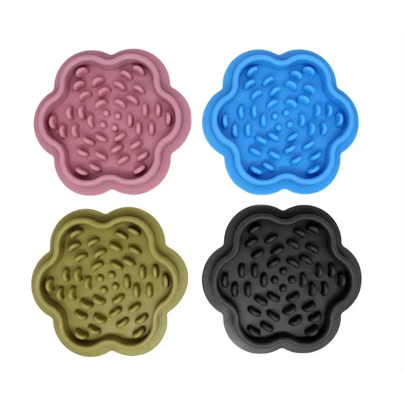 Silicone Dog Slow Food Non-slip Placemat Pet Bowl