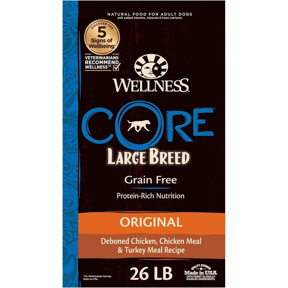 Grain-Free High-Protein Large Breed Adult Dry Dog Food, Made in USA with Real Chicken & Natural Ingredients