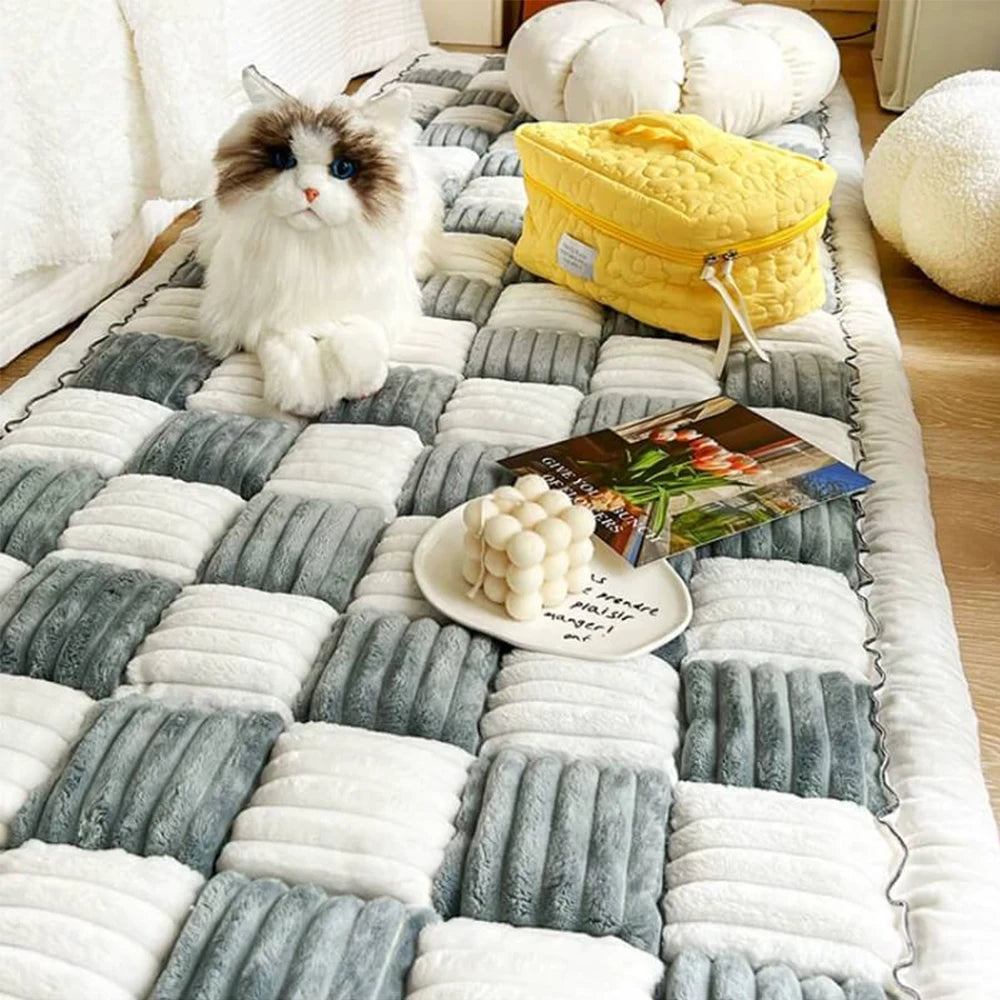 Warm Pet Cat Scratchable Blanket Anti-slip Washable Cushion Sofa Couch Cover Protector