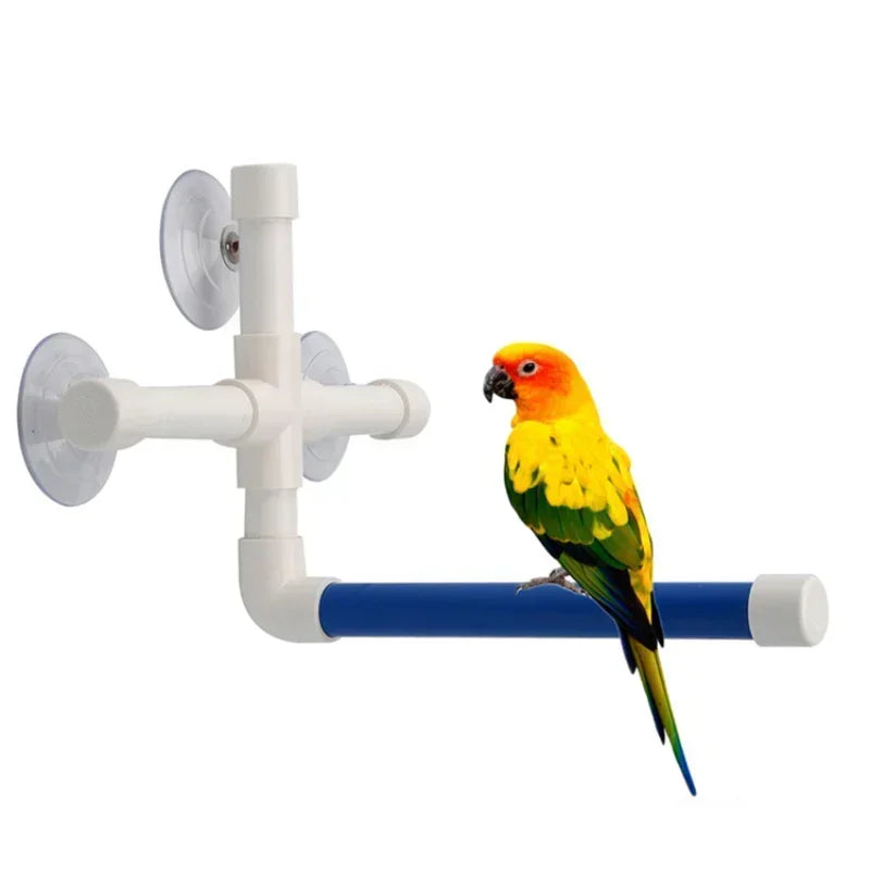 Suction Cup Bird Window and Shower Perch
