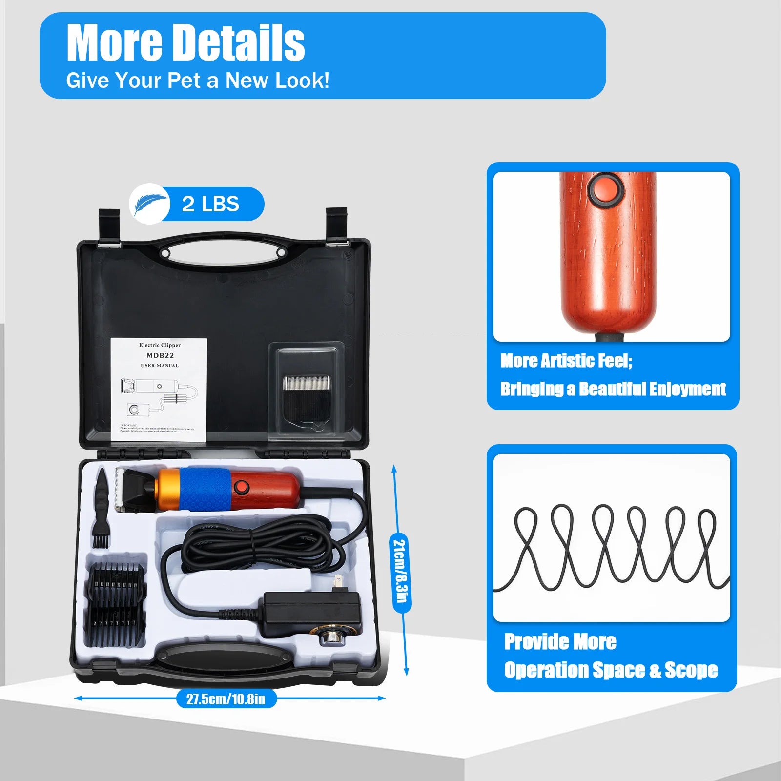 36W Electric Animal Grooming Shearing Clipper