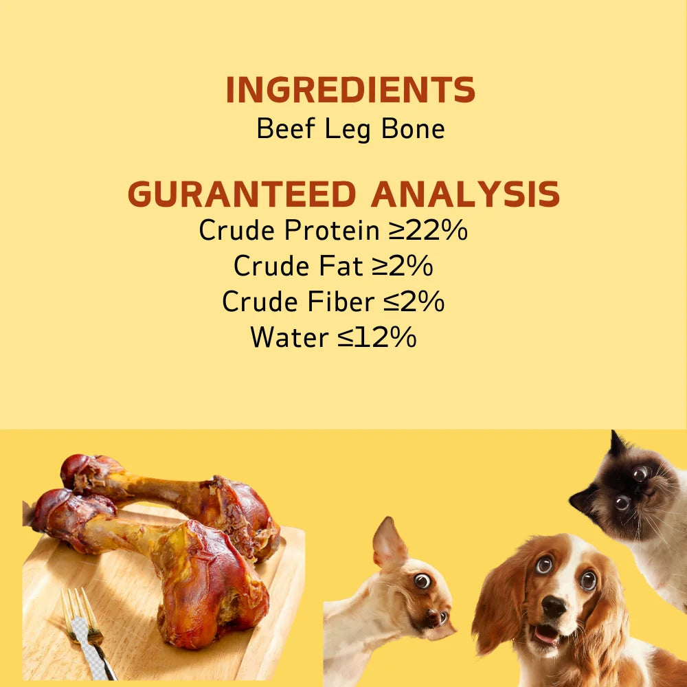 Large Cow Bone, All Natural Ingredients, Natural Dog Treats, Healthy, Easily Digestible