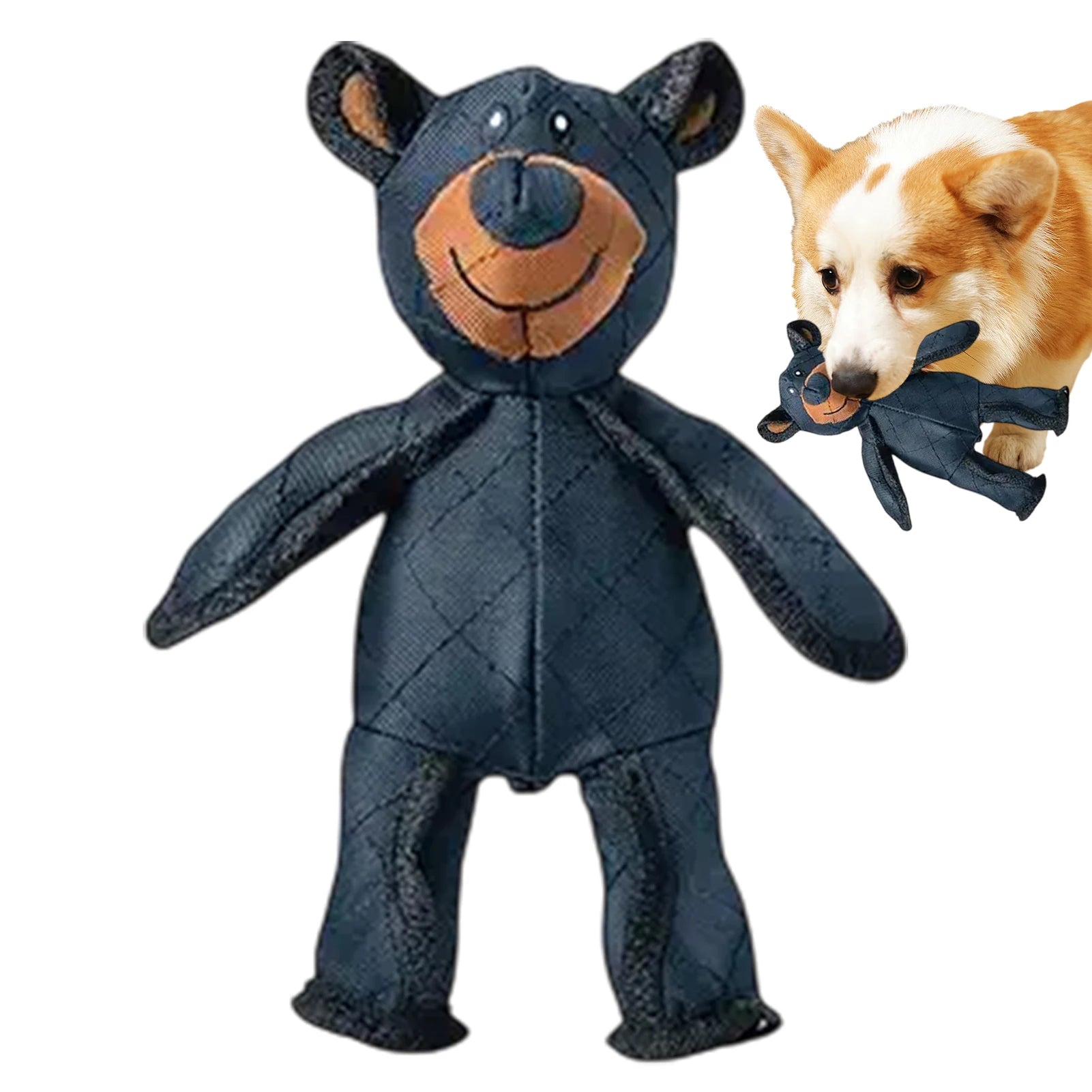 Squeaky Plush Bear Toy for Dog Unbreakable Teddy Extreme Bear