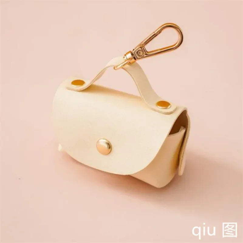 Poop Bag Holder Faux Leather Dog Poop Bag Dispenser