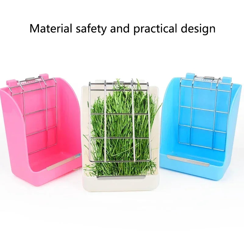 Hay Feeding Dispenser Container For Rabbit Guinea Pig Small Animals