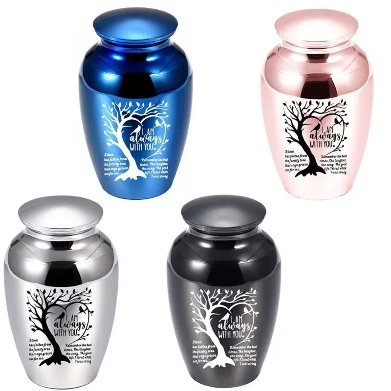 Pet family ashes cremation jar Pet ashes box Life tree ashes jar